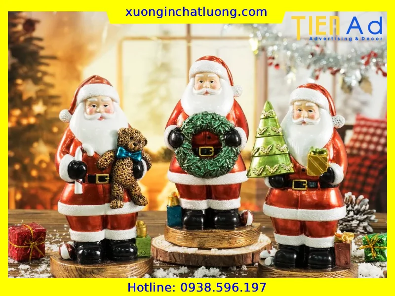 Sản Xuất Mô Hình Trang Trí Noel Bằng Composite Theo Yêu Cầu