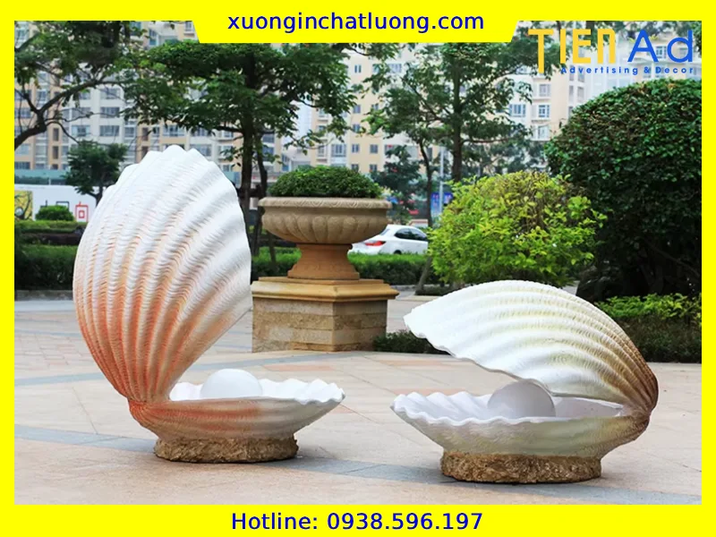 Sản Xuất Mô Hình Vỏ Sò Trang Trí Bằng Composite Theo Yêu Cầu