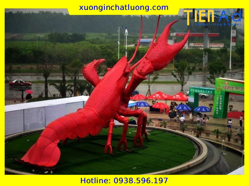 Sản xuất mô hình con tôm bằng composite theo yêu cầu