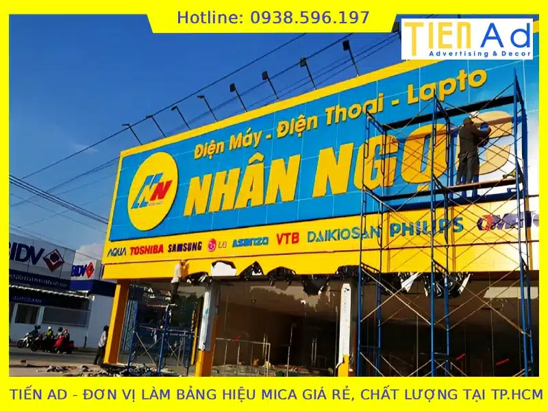 TIẾN AD địa chỉ làm bảng hiệu mica giá rẻ chất lượng tại TP.HCM