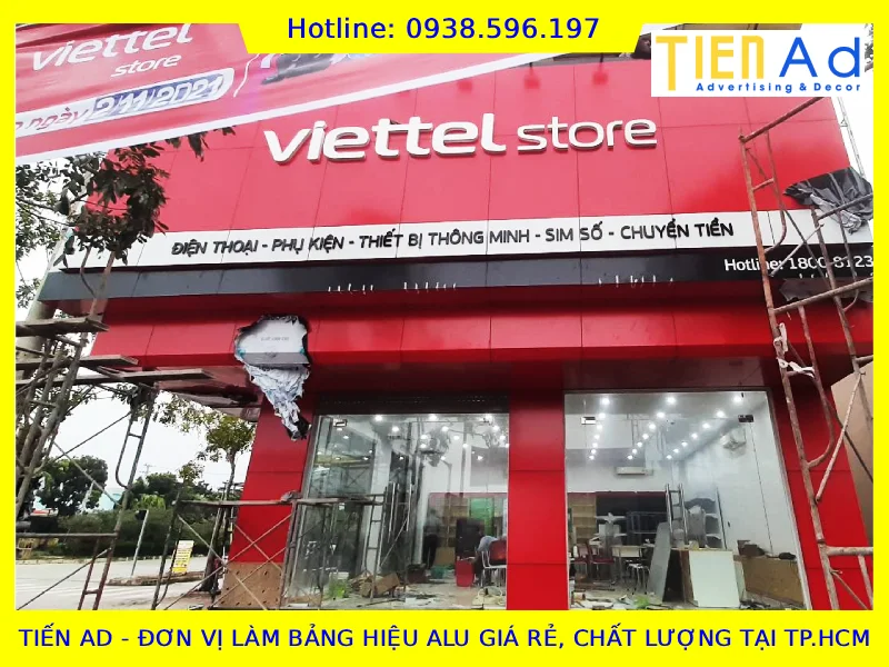 TIẾN AD đơn vị làm hiệu alu giá rẻ chất lượng tại TP.HCM