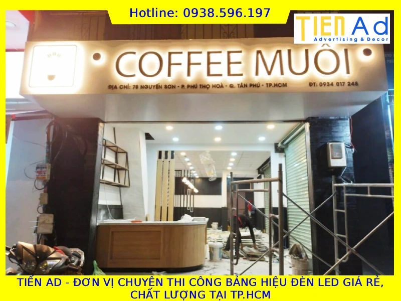 TIẾN AD đơn vị thi công bảng hiệu đèn led giá rẻ chất lượng tại TP.HCM