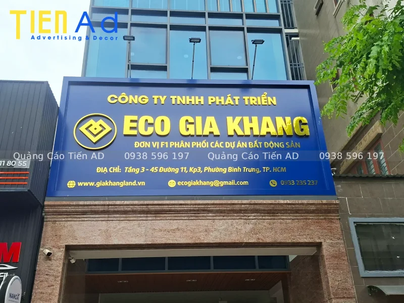 Tại sao công ty bất động sản cần sở hữu một bảng hiệu chuyên nghiệp, quy mô