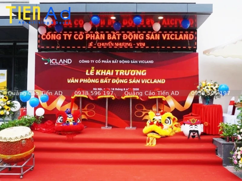 Tầm quan trọng của backdrop trong các sự kiện bất động sản