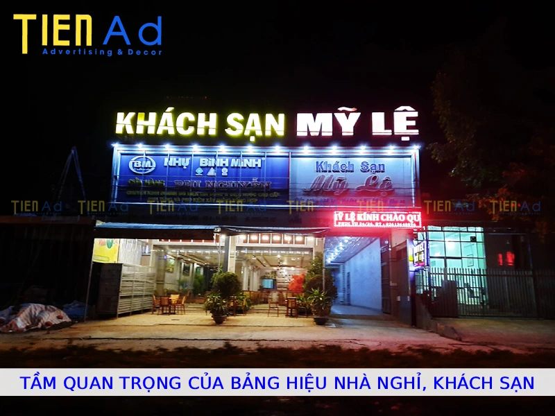 Tầm quan trọng của bảng hiệu nhà nghỉ khách sạn