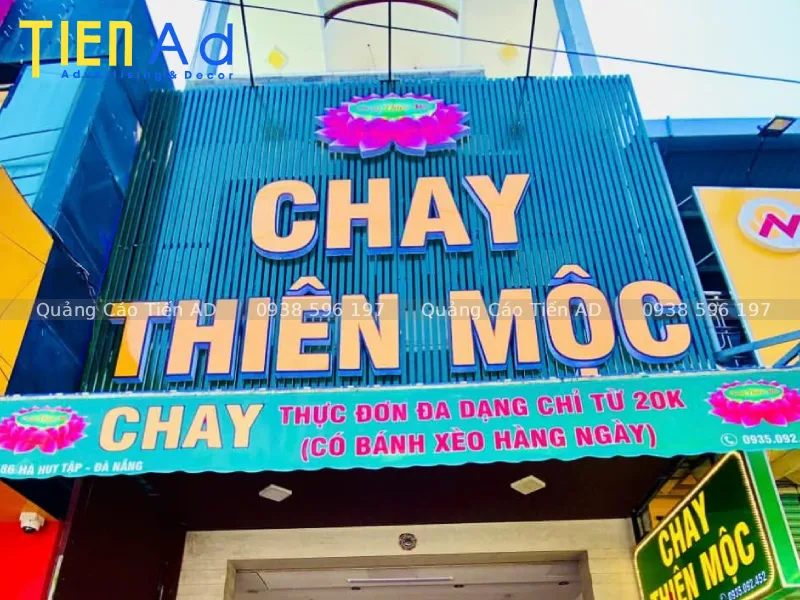 Tầm quan trọng của bảng hiệu quán chay trong kinh doanh