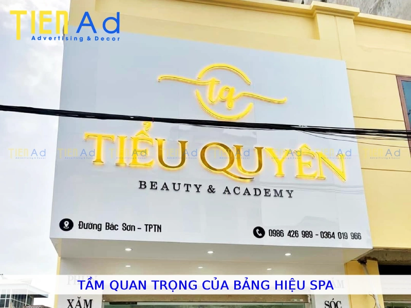 Tầm quan trọng của bảng hiệu spa