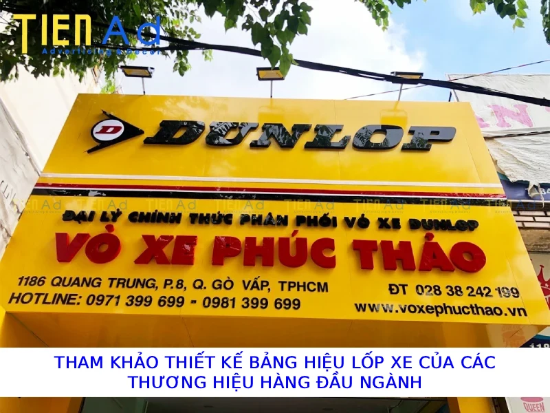Tham khảo thiết kế bảng hiệu lốp xe của các thương hiệu hàng đầu ngành