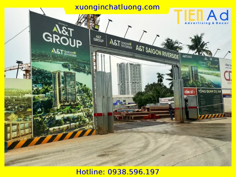 Thi Công Bảng Hiệu Cổng Chào Dự Án Bất Động Sản Giá Rẻ