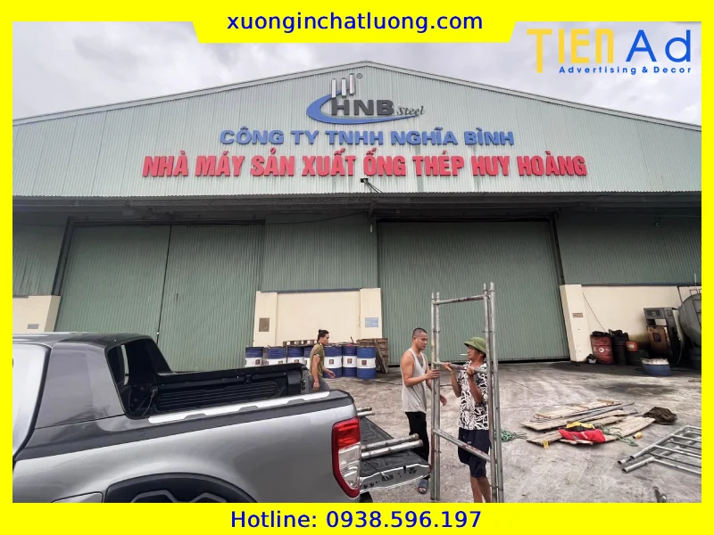 Thi Công Chữ Nổi Nhà Máy, Nhà Xưởng Trọn Gói, Giá Rẻ Tại TP.HCM