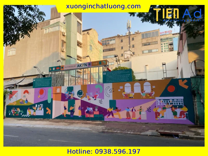 Thi Công Hoarding Cho CĐT AKYN Ở Quận 3