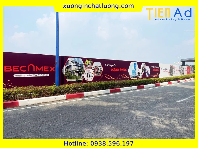 Thi Công Hoarding Cho Chủ Đầu Tư Becamex