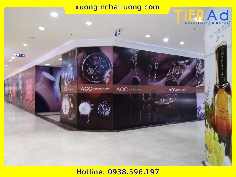 Thi Công Hoarding Trong Tòa Nhà, TTTM Trọn Gói, Giá Rẻ Tại TP.HCM
