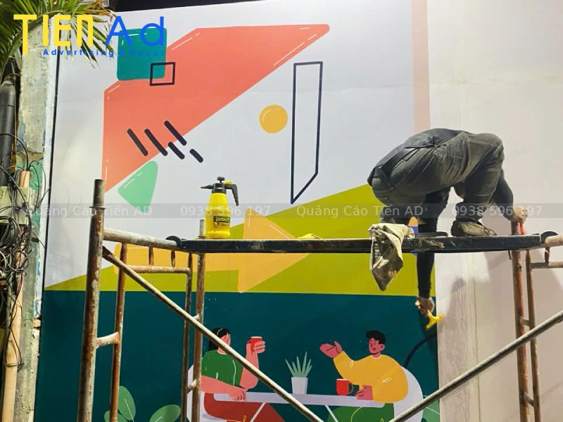 Thi công hoarding cho CĐT AKYN ở Quận 3 - 4