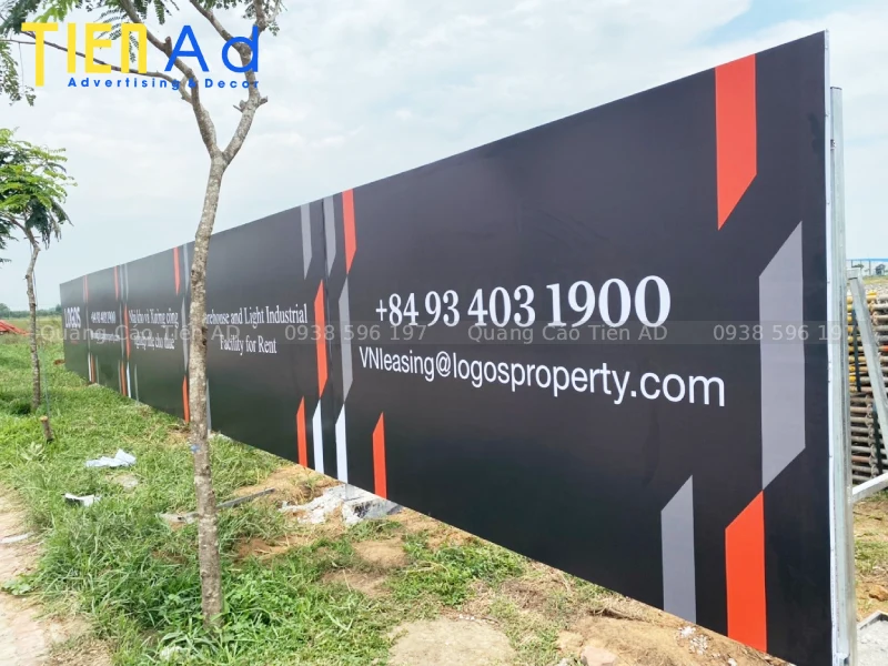 Thi công hoarding cho Logos Ở KCN Củ Chi - 7