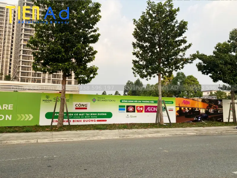 Thi công hoarding dự án Midori Park Square cho Becamex Tokyu - 2