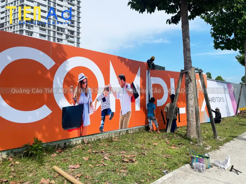 Thi công hoarding dự án Midori Park The Glory của Becamex Tokyu - 1