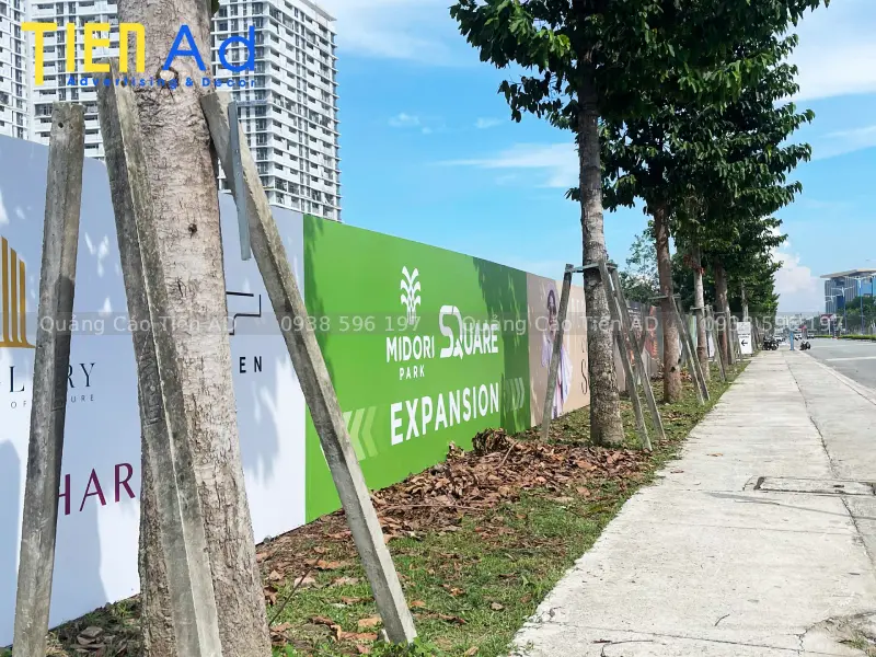 Thi công hoarding dự án Midori Park The Glory của Becamex Tokyu - 9