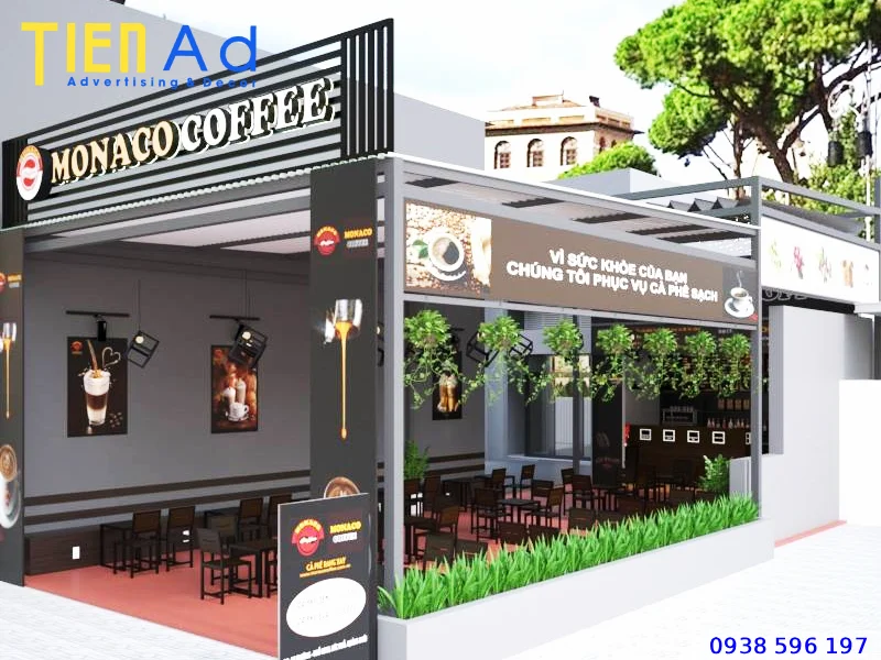 Thiết kế bảng hiệu quán cafe