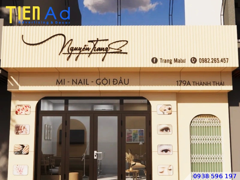 Thiết kế bảng hiệu tiệm nail