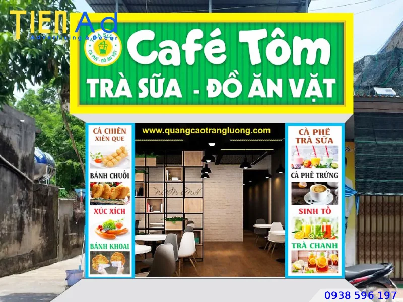 Thiết kế bảng hiệu trà sữa