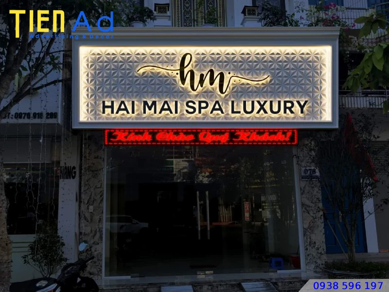 Thiết kế biển quảng cáo spa
