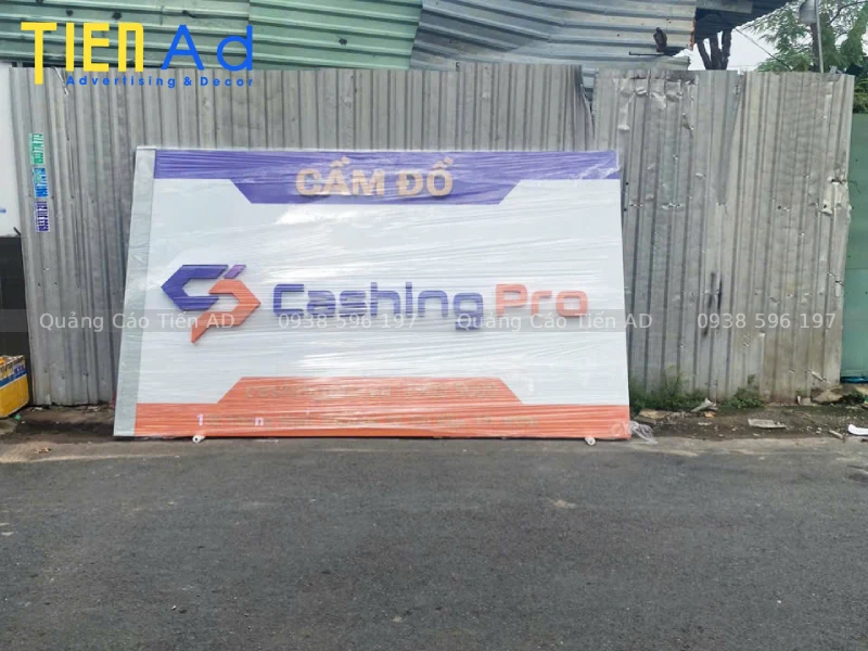 Thông tin dự án làm bảng hiệu hệ thống cầm đồ Cashing Pro ở Gò Vấp