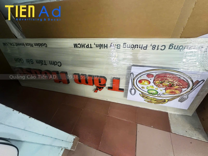 Thông tin làm bảng hiệu Cơm Tấm House ở phường Bảy Hiền