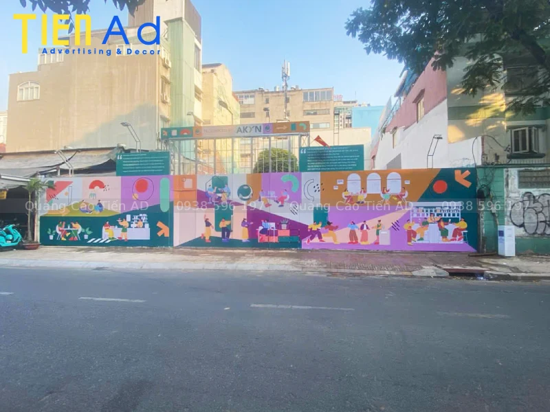 Thông tin thi công hoarding cho CĐT AKYN ở Quận 3
