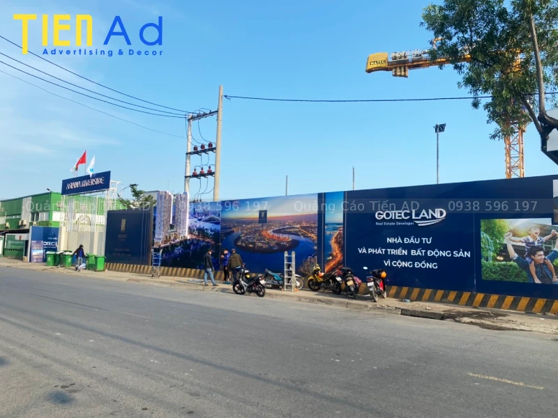 Thông tin thi công hoarding dự án Asiana Riverside cho Gotec Land
