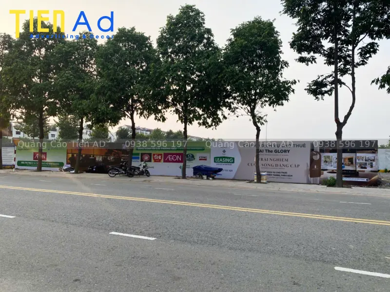 Thông tin thi công hoarding dự án Midori Park Square cho Becamex Tokyu