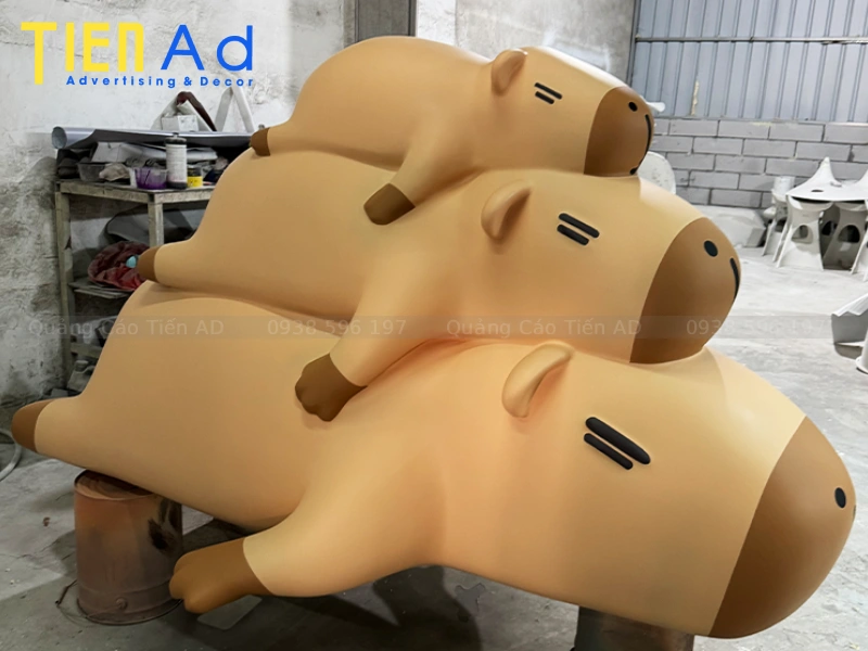 Tiến AD - Xưởng thiết kế và sản xuất mô hình capybara composite theo yêu cầu, giá tận xưởng