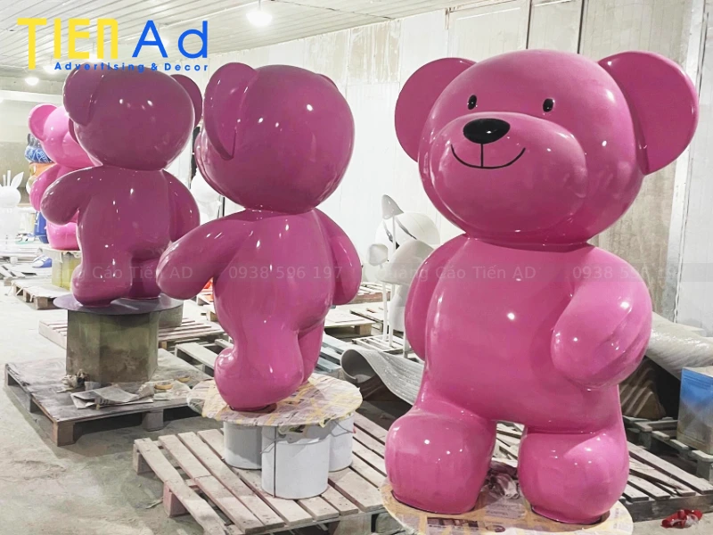 Tiến AD - Xưởng thiết kế và sản xuất mô hình gấu composite theo yêu cầu, giá tận xưởng