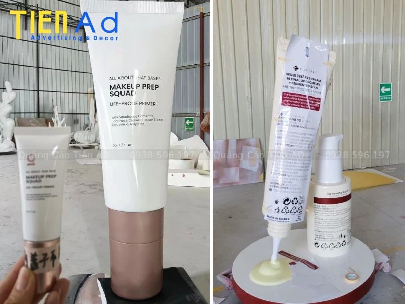 Tiến AD - Xưởng thiết kế và sản xuất mô hình mỹ phẩm khổng lồ bằng composite theo yêu cầu