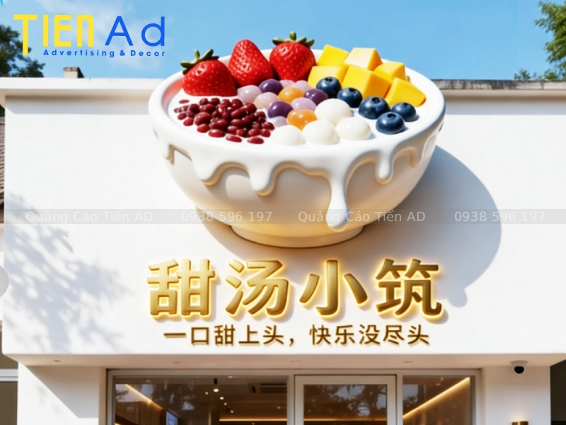 Tiến AD - Xưởng thiết kế và sản xuất mô hình tô chè composite khổng lồ theo yêu cầu, giá tốt