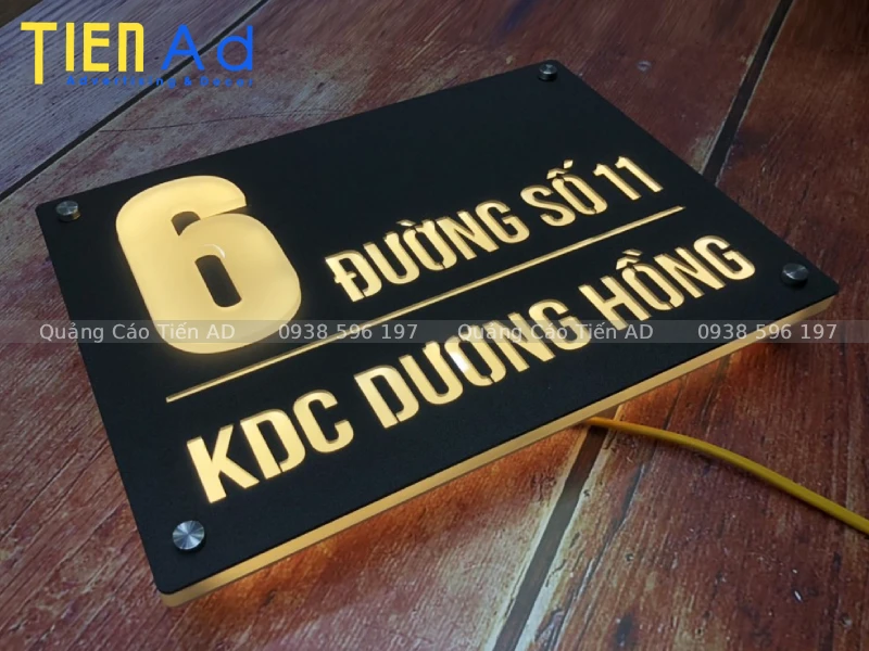 Tiến AD nhận làm bảng số nhà theo yêu cầu, giá cạnh tranh