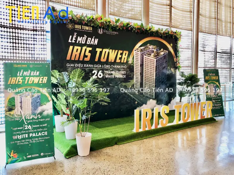Tiến AD nhận thi công backdrop bất động sản trọn gói, giá cạnh tranh tại TP.HCM