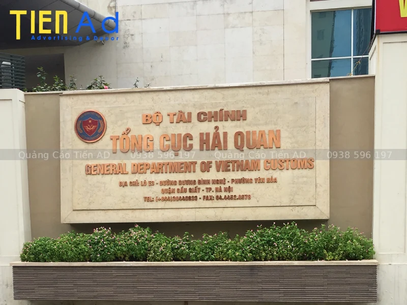 Tiến AD nhận thi công chữ nổi cổng tòa nhà, khu đô thị, khu công nghiệp giá cạnh tranh