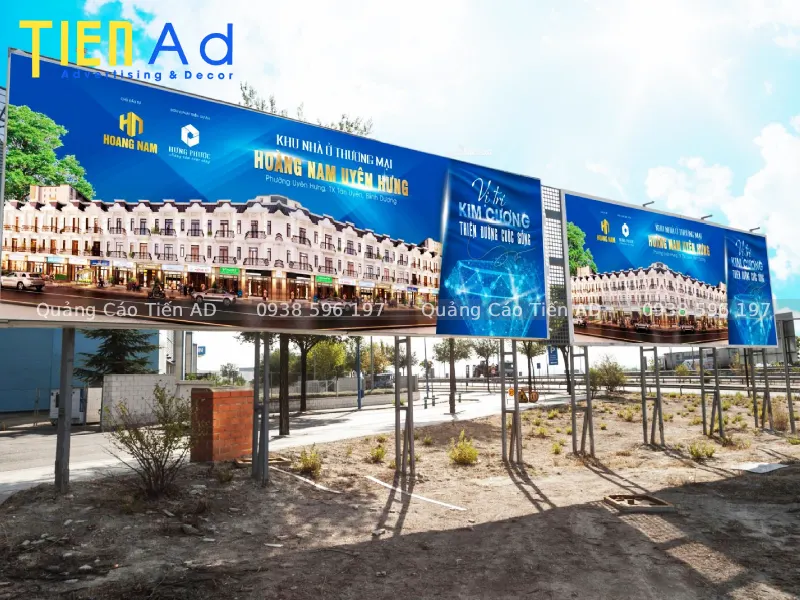 Tiến AD nhận thi công quảng cáo ngoài trời ngành bất động sản trọn gói, giá cạnh tranh