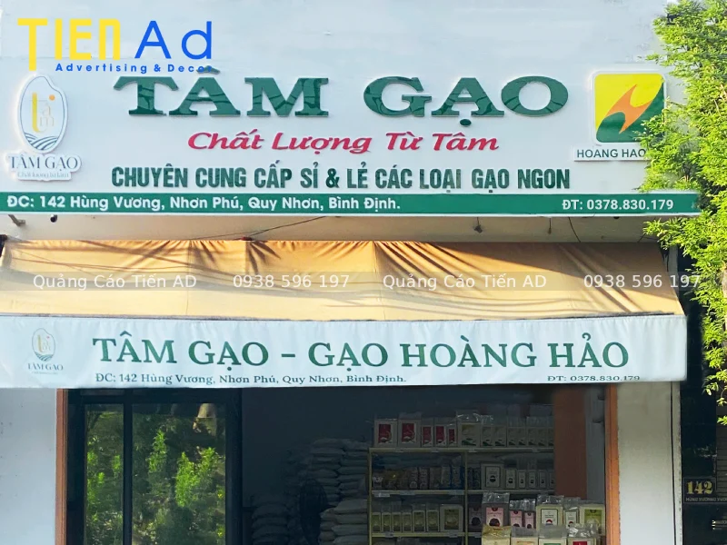 Tiêu chí để sở hữu bảng hiệu đại lý gạo thu hút