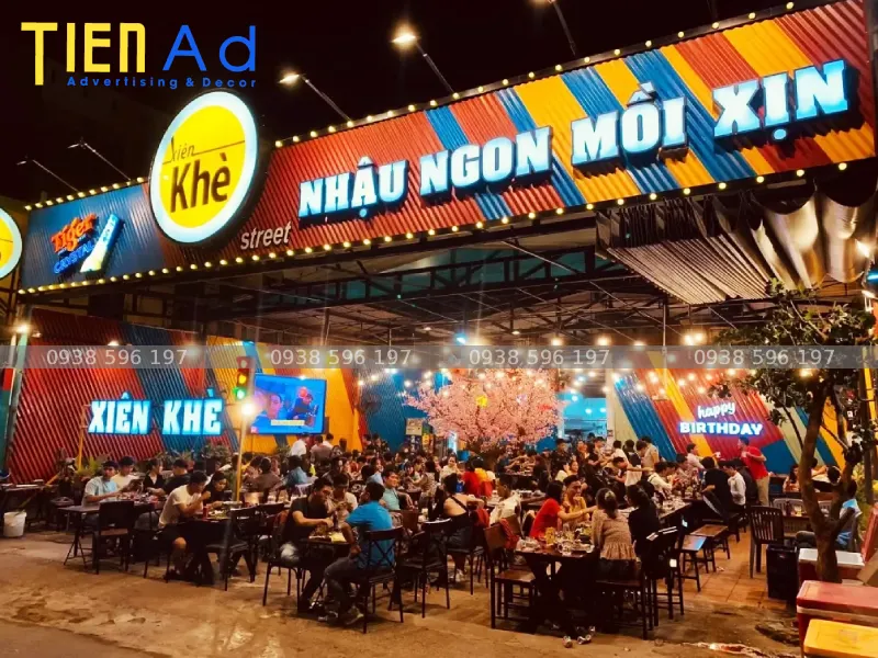 Tiêu chí thiết kế bảng hiệu quán nhậu ấn tượng thu hút khách