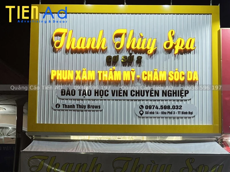Tổng hợp 55+ mẫu bảng hiệu phun xăm thẩm mỹ đẹp và thu hút
