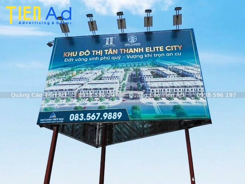 Tổng hợp các mẫu biển quảng cáo dự án bất động sản đẹp, hiện đại