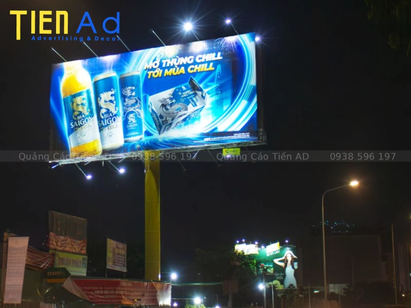 Tổng hợp các mẫu dự án thi công thay bạt trụ pano quảng cáo ấn tượng