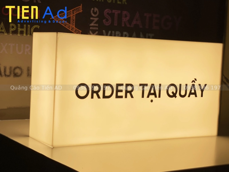 Tổng hợp các mẫu hộp đèn mica không viền đẹp