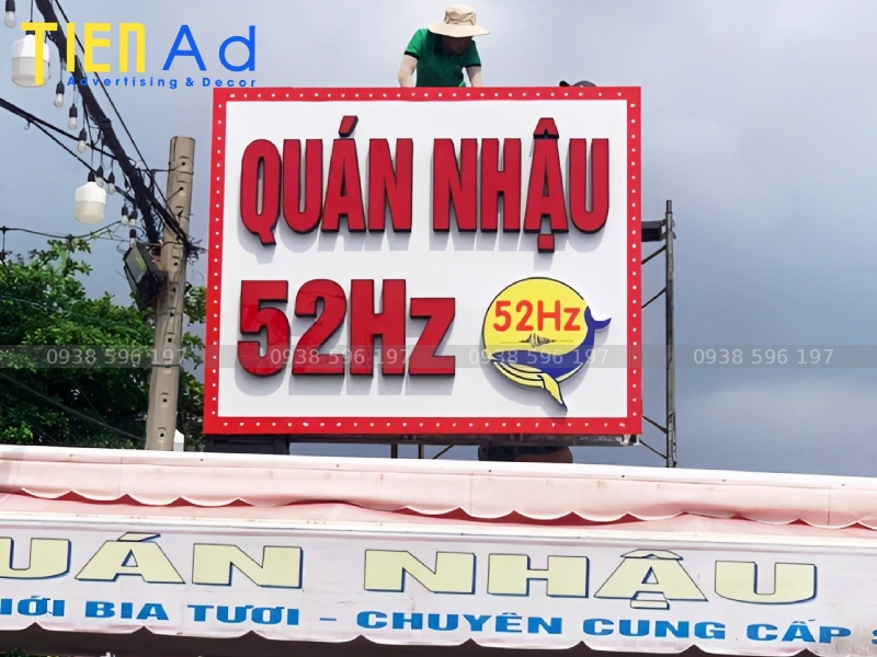 Tổng hợp mẫu bảng hiệu quán nhậu thiết kế đẹp
