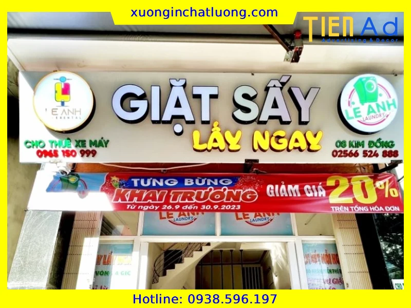 Top 20+ Mẫu Bảng Hiệu Giặt Sấy Đẹp, Hiện Đại Nhất Hiện Nay