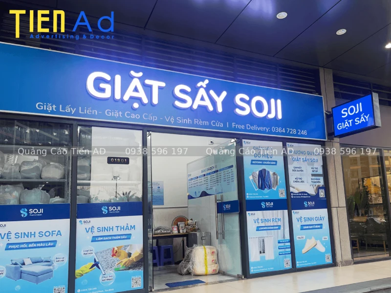 Top 20+ mẫu bảng hiệu giặt sấy đẹp, hiện đại nhất hiện nay (2)
