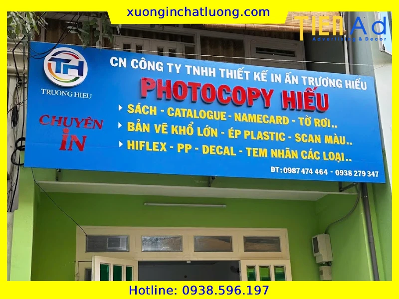 Top 30+ Mẫu Bảng Hiệu Photocopy Đẹp, Ấn Tượng Và Thu Hút