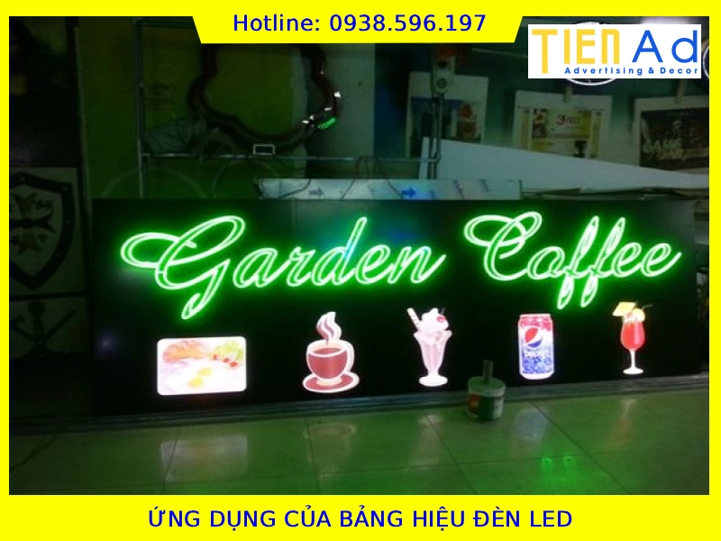 Ứng dụng của bảng hiệu đèn led